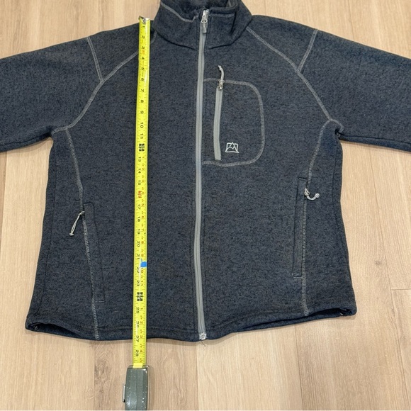 Avalanche Thermal Outdoors Sweatshirt Mens Size XL Grey Zip Up Sweater - Picture 9 of 12